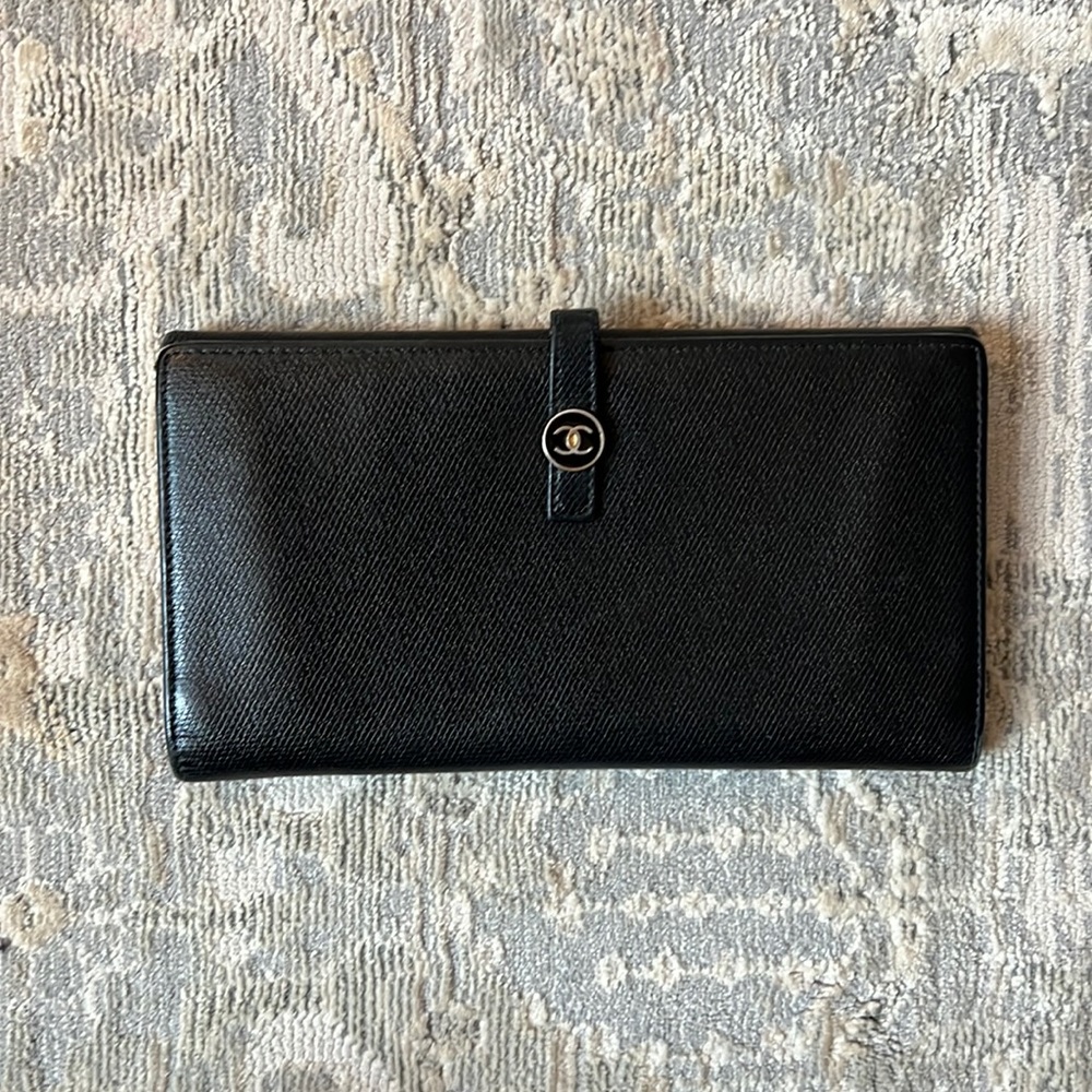 Chanel Caviar Leather Long Wallet